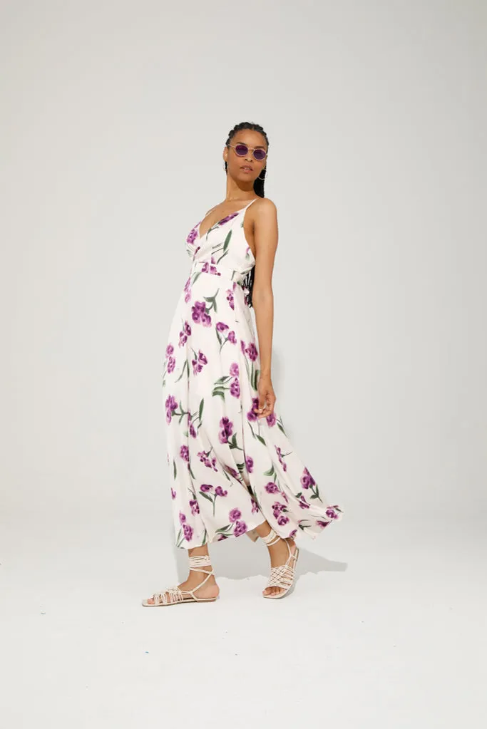 JAZZ MAXI DRESS (PURPLE FLOWER)