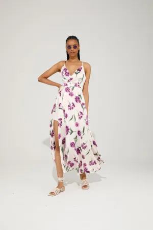 JAZZ MAXI DRESS (PURPLE FLOWER)