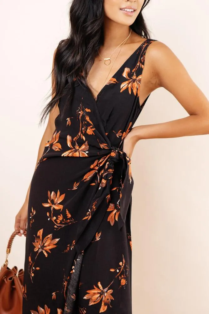 Kelly Floral Wrap Dress