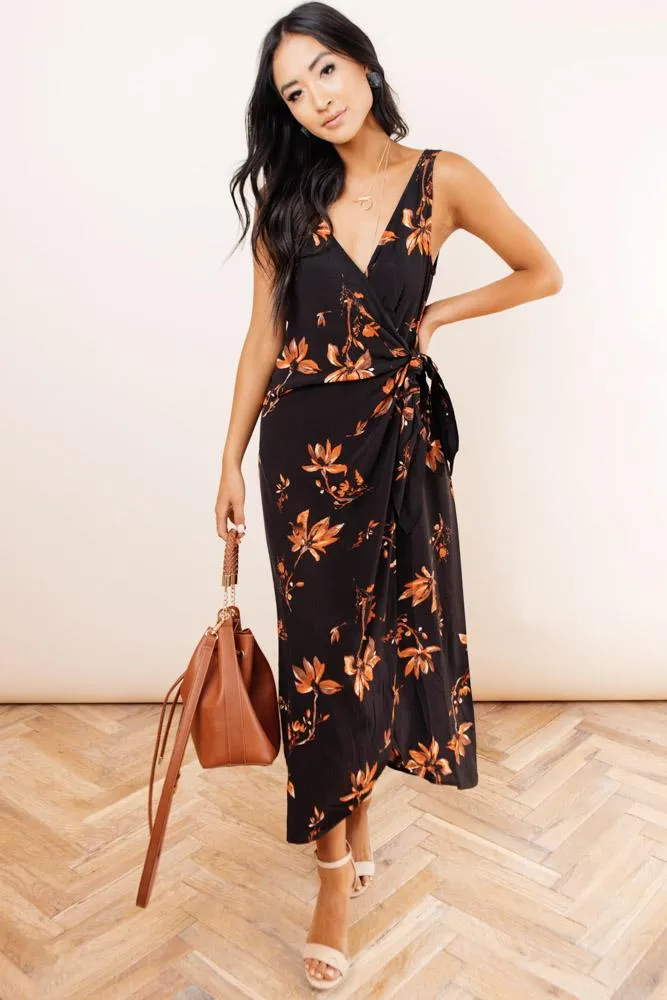 Kelly Floral Wrap Dress
