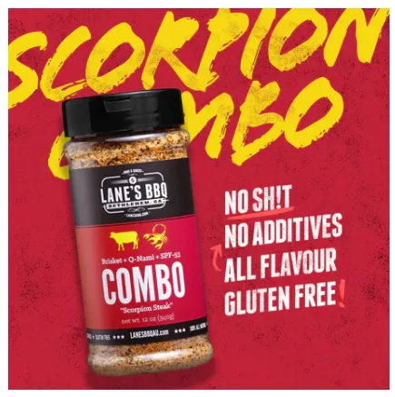 Lanes BBQ Pitmaster Seasoning - Scorpion Combo - 340 Gm