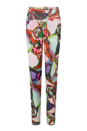 Leona Leggings - Rainbow waves