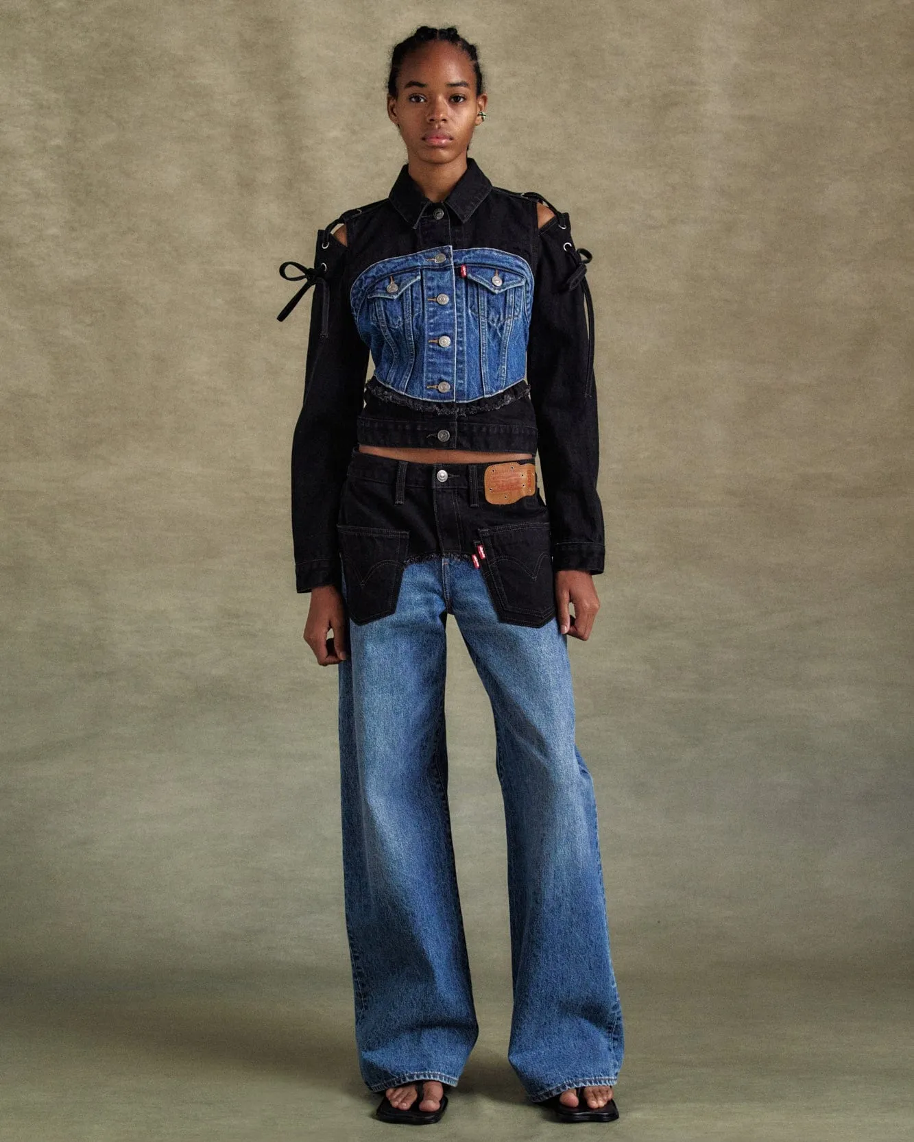 LEVIS X ADSB BAGGY JEAN apa780u(INDIGO/BLACK)
