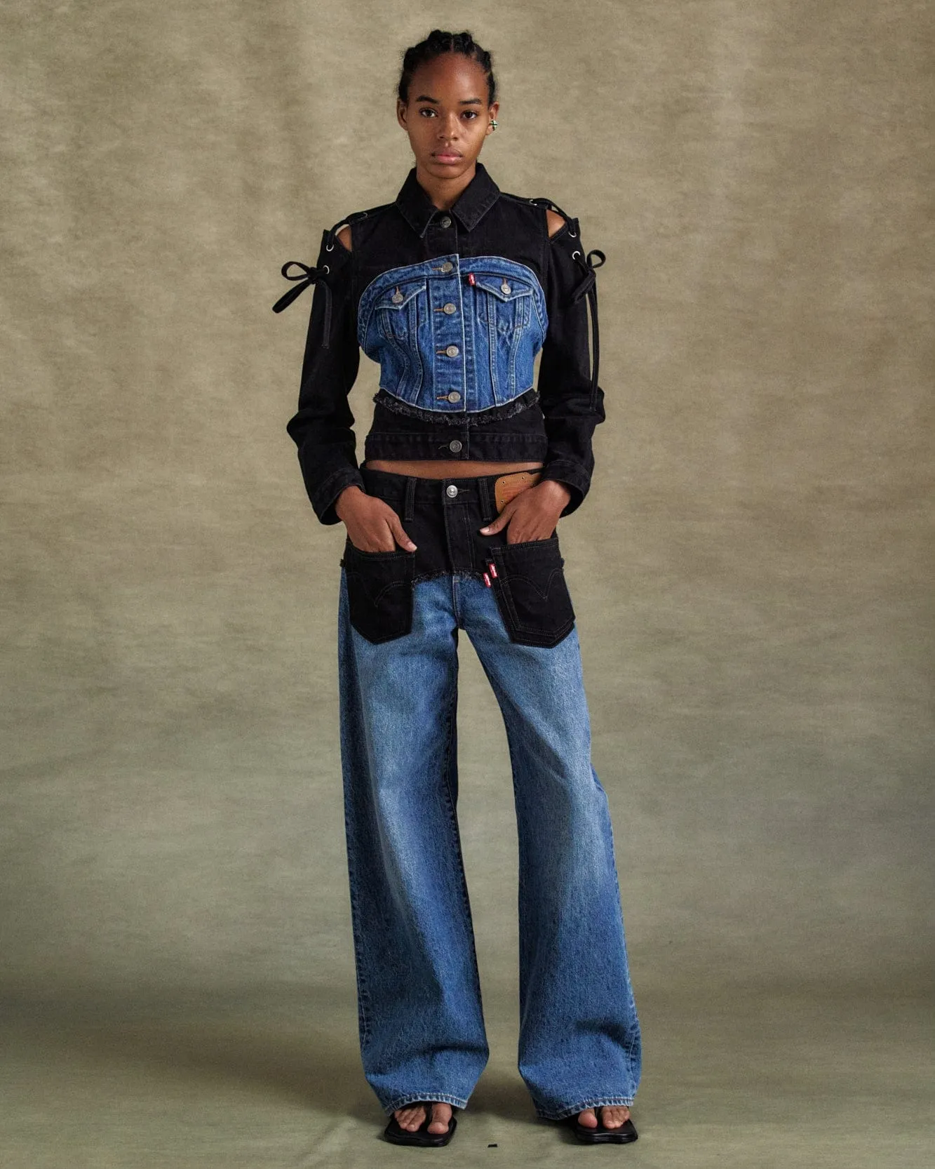 LEVIS X ADSB BAGGY JEAN apa780u(INDIGO/BLACK)