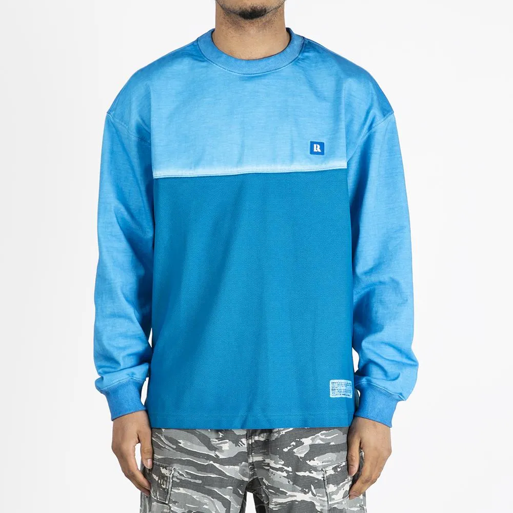 Liberaiders Overdyed Mesh Long Sleeve T-shirt / Blue