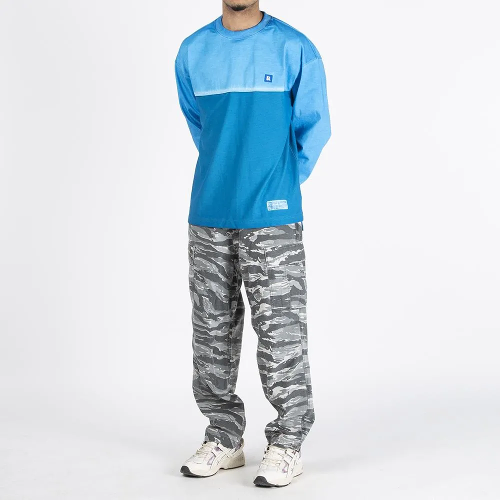 Liberaiders Overdyed Mesh Long Sleeve T-shirt / Blue