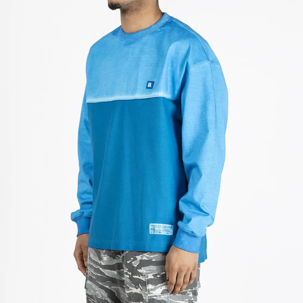 Liberaiders Overdyed Mesh Long Sleeve T-shirt / Blue