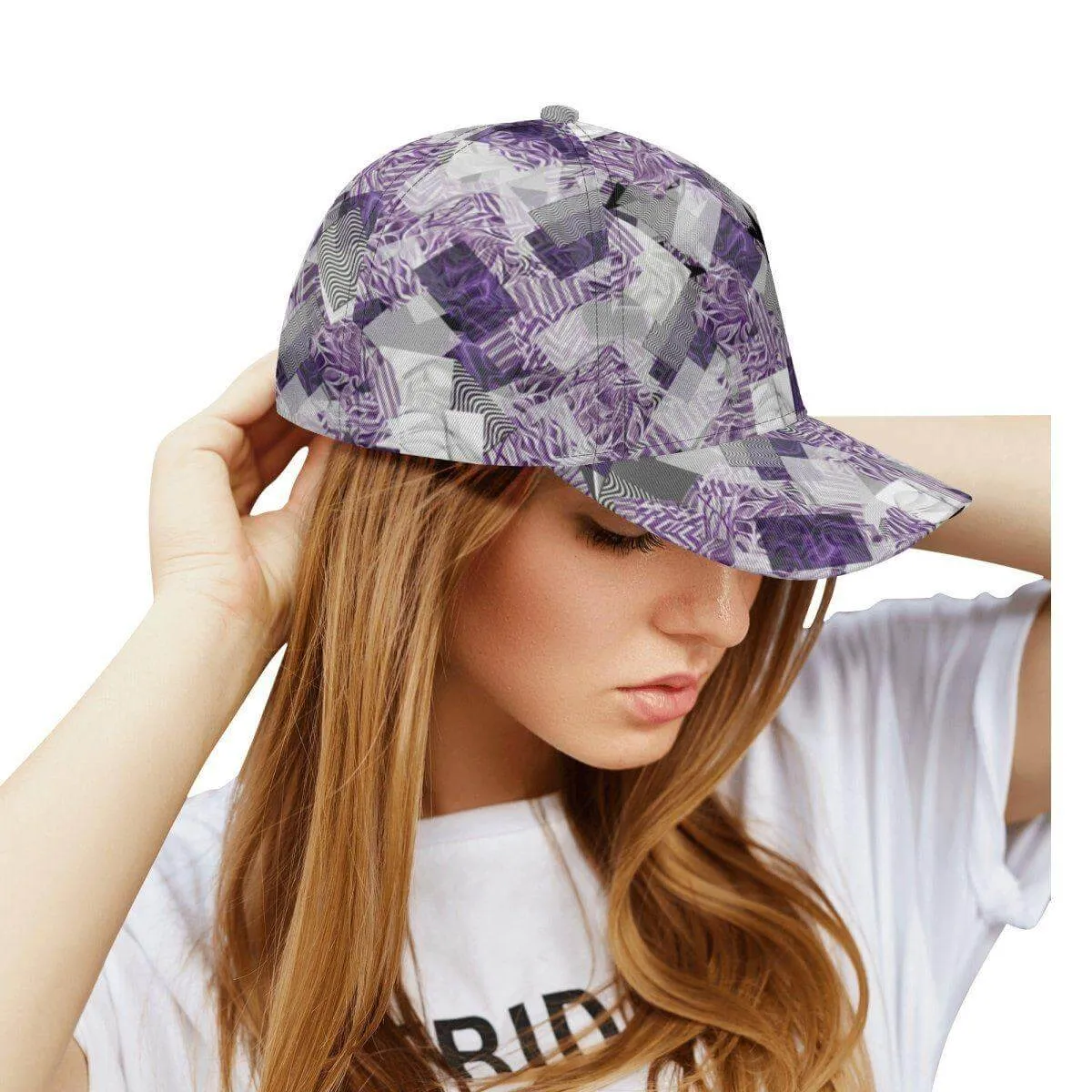 Lilac and Purple Baseball Cap