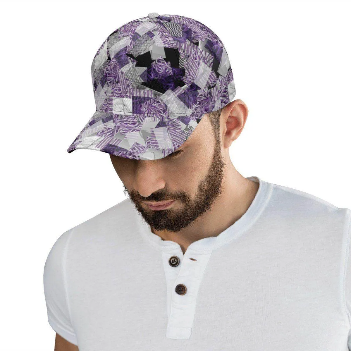 Lilac and Purple Baseball Cap