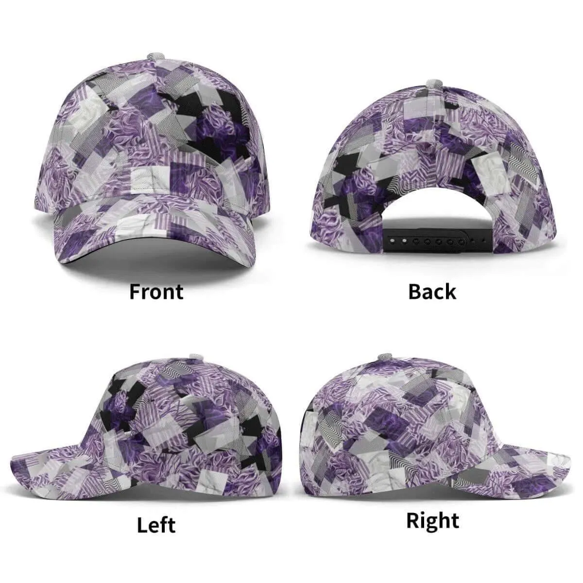 Lilac and Purple Baseball Cap