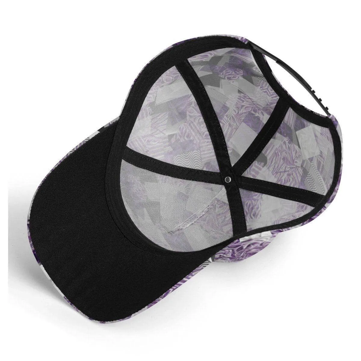 Lilac and Purple Baseball Cap
