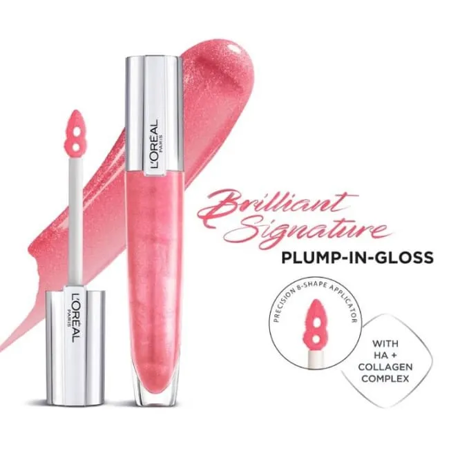 L'Oréal Paris Brilliant Signature Plumping Gloss - I Amplify