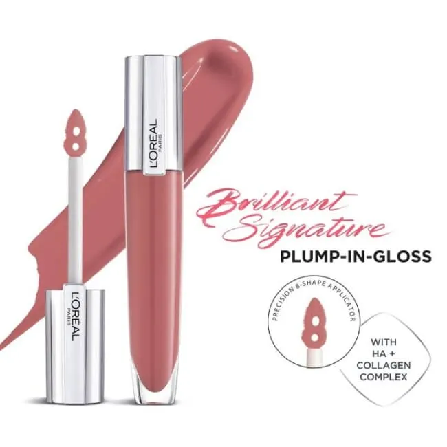 L'Oréal Paris Brilliant Signature Plumping Gloss - I Heighten