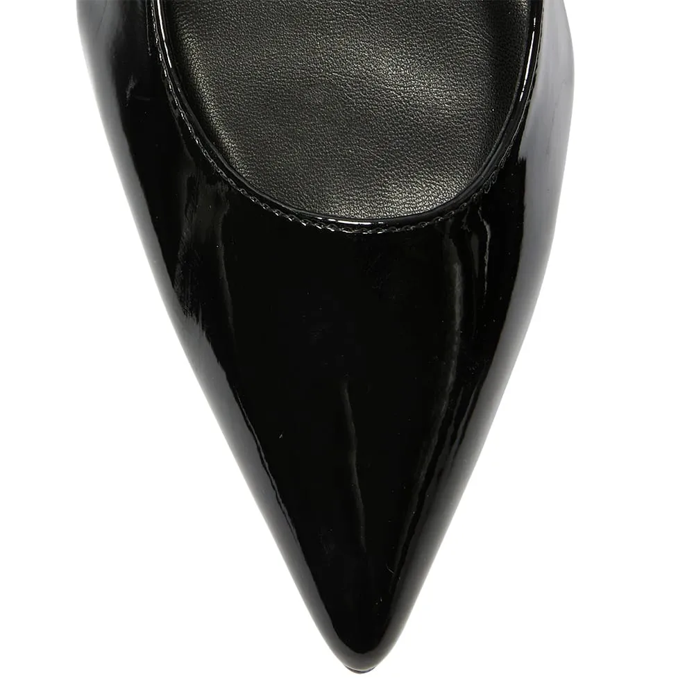 Loyal Heel in Black Patent