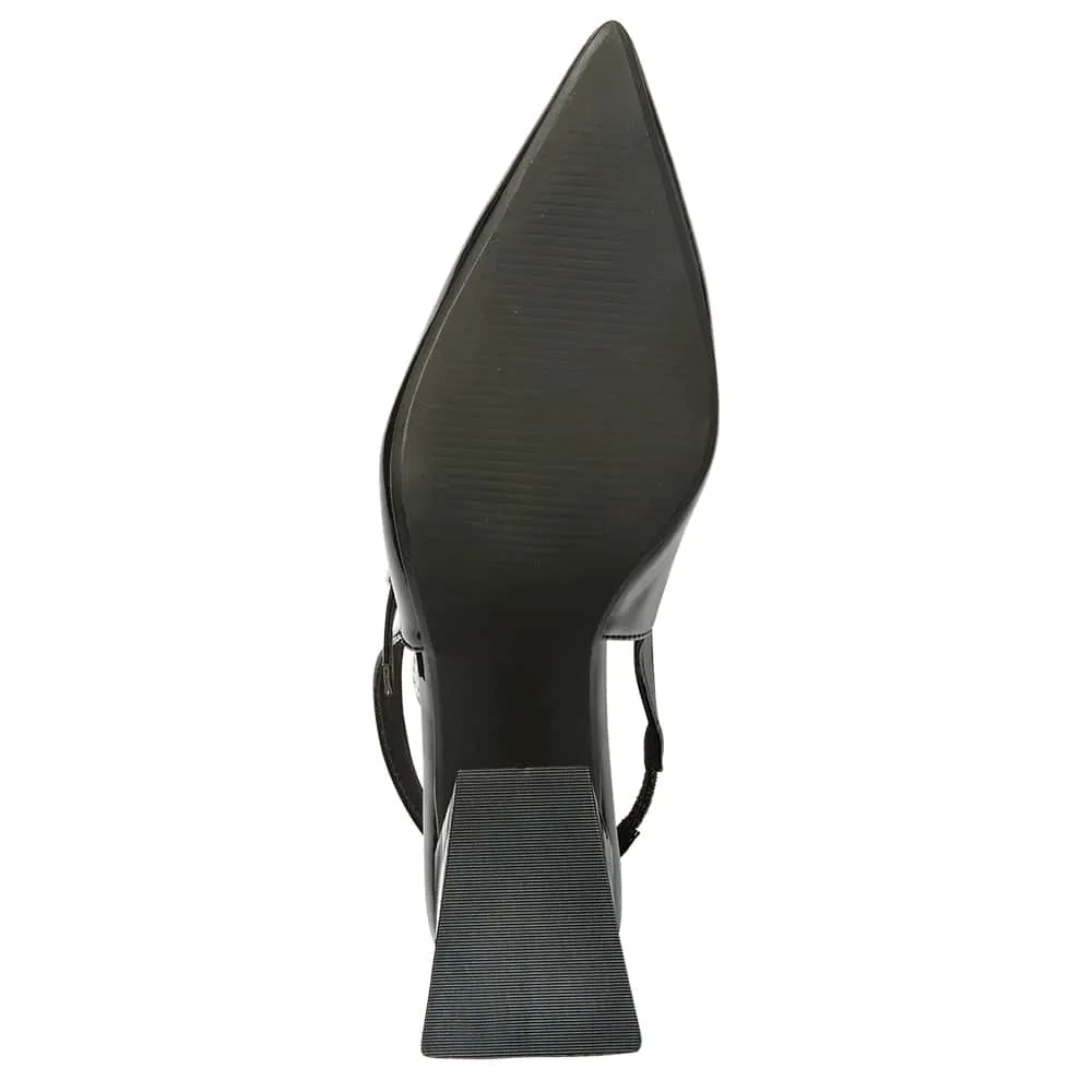 Loyal Heel in Black Patent
