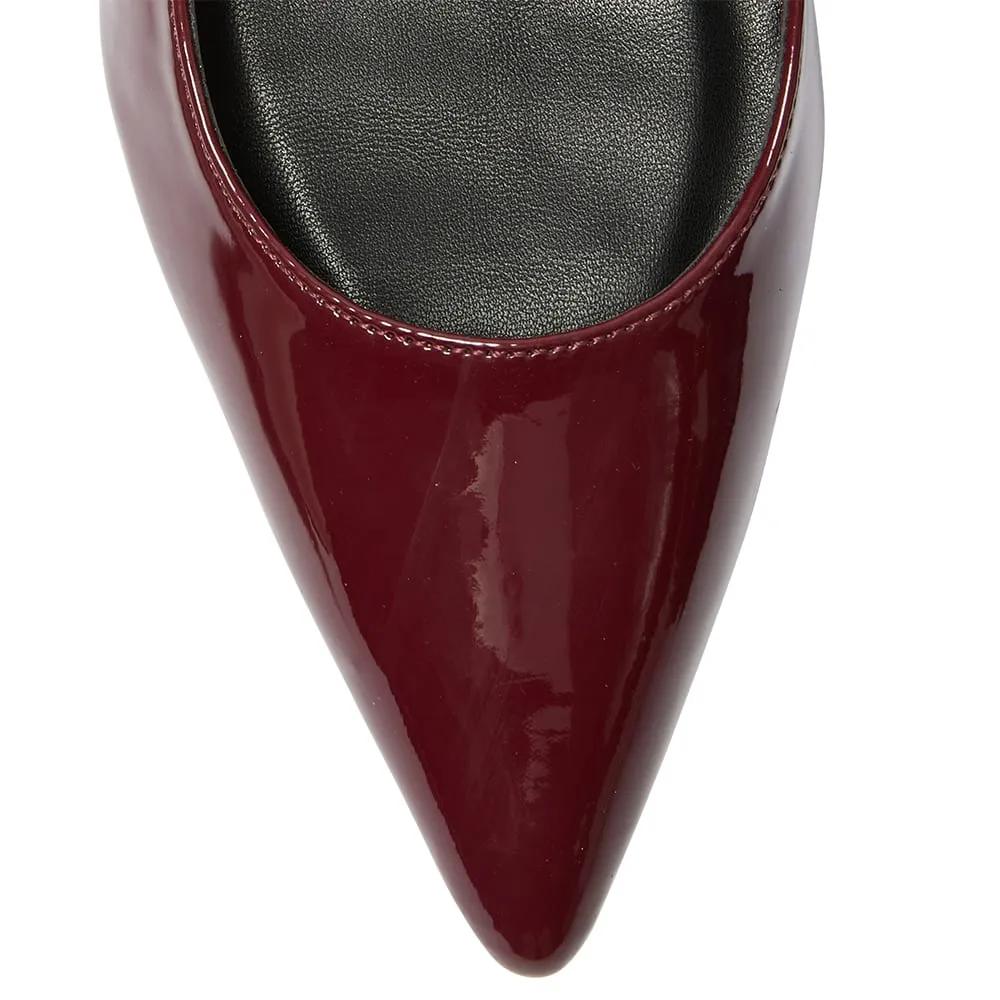 Loyal Heel in Cherry Patent