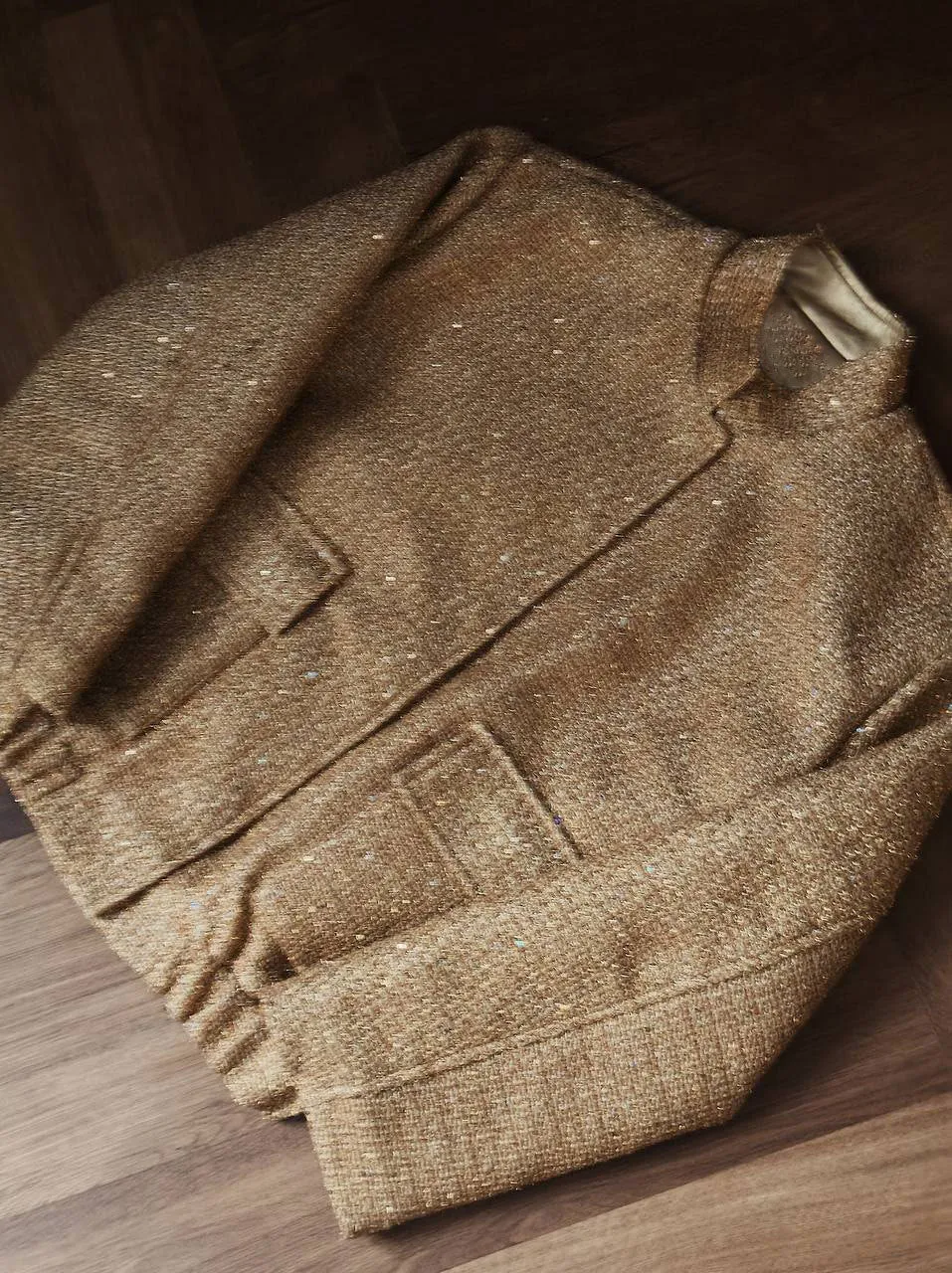 Lynn Sequin Coat with Pockets