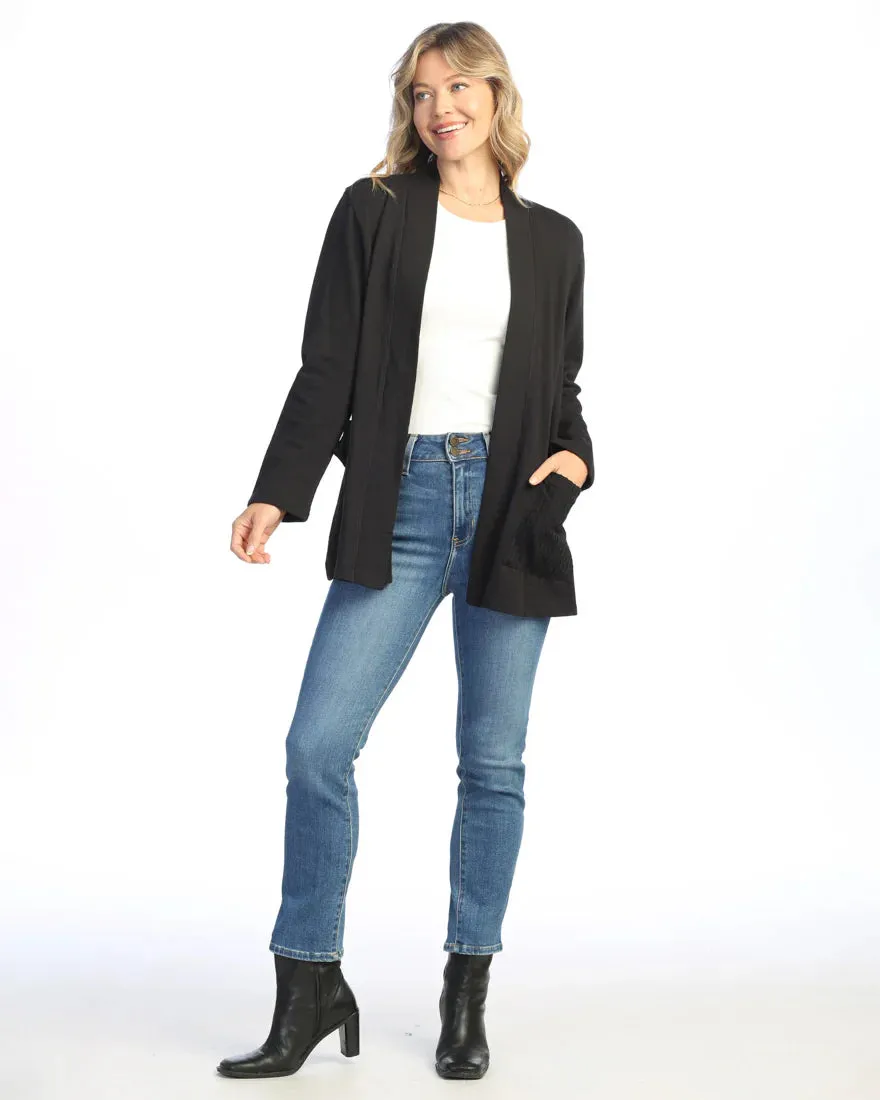 M90-Jet Black Kimano Jacket