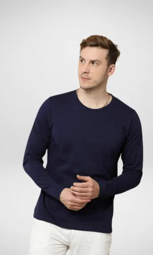 Mavi Basic Long Sleeve T-shirt (Dark Blue)