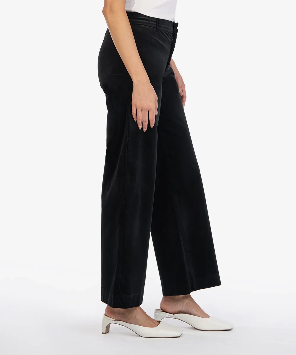 Meg High Rise Velveteen Wide Leg Trouser