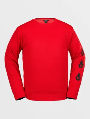 Mens Core Hydro Crew Pullover - Red