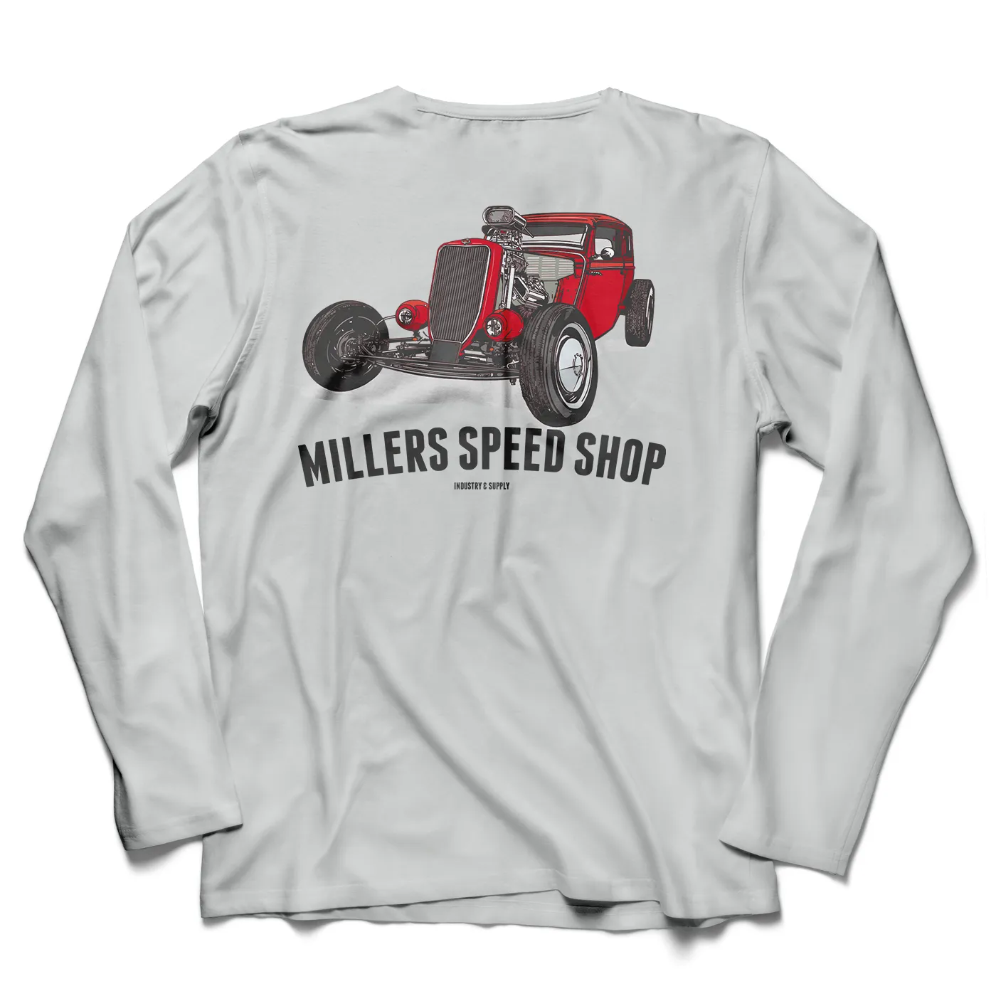 MILLERS SPEED SHOP LONG SLEEVE T-SHIRT