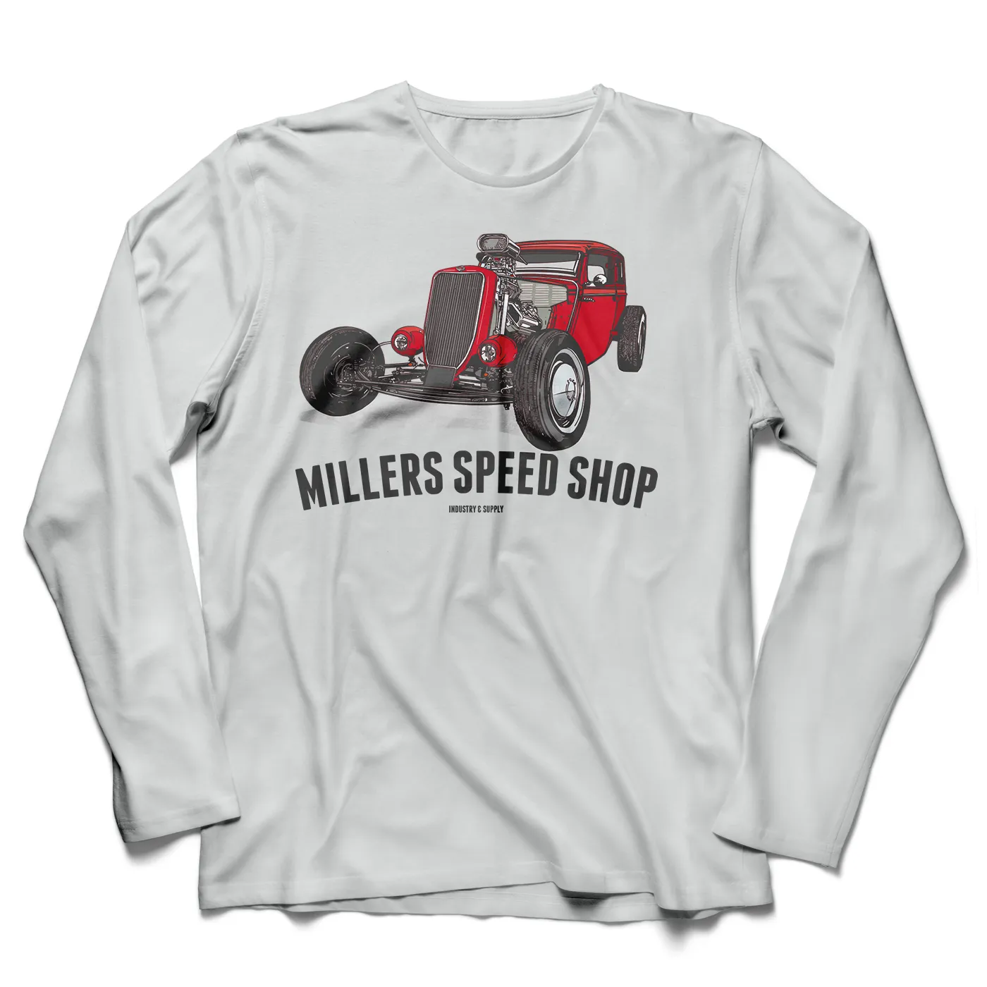 MILLERS SPEED SHOP LONG SLEEVE T-SHIRT