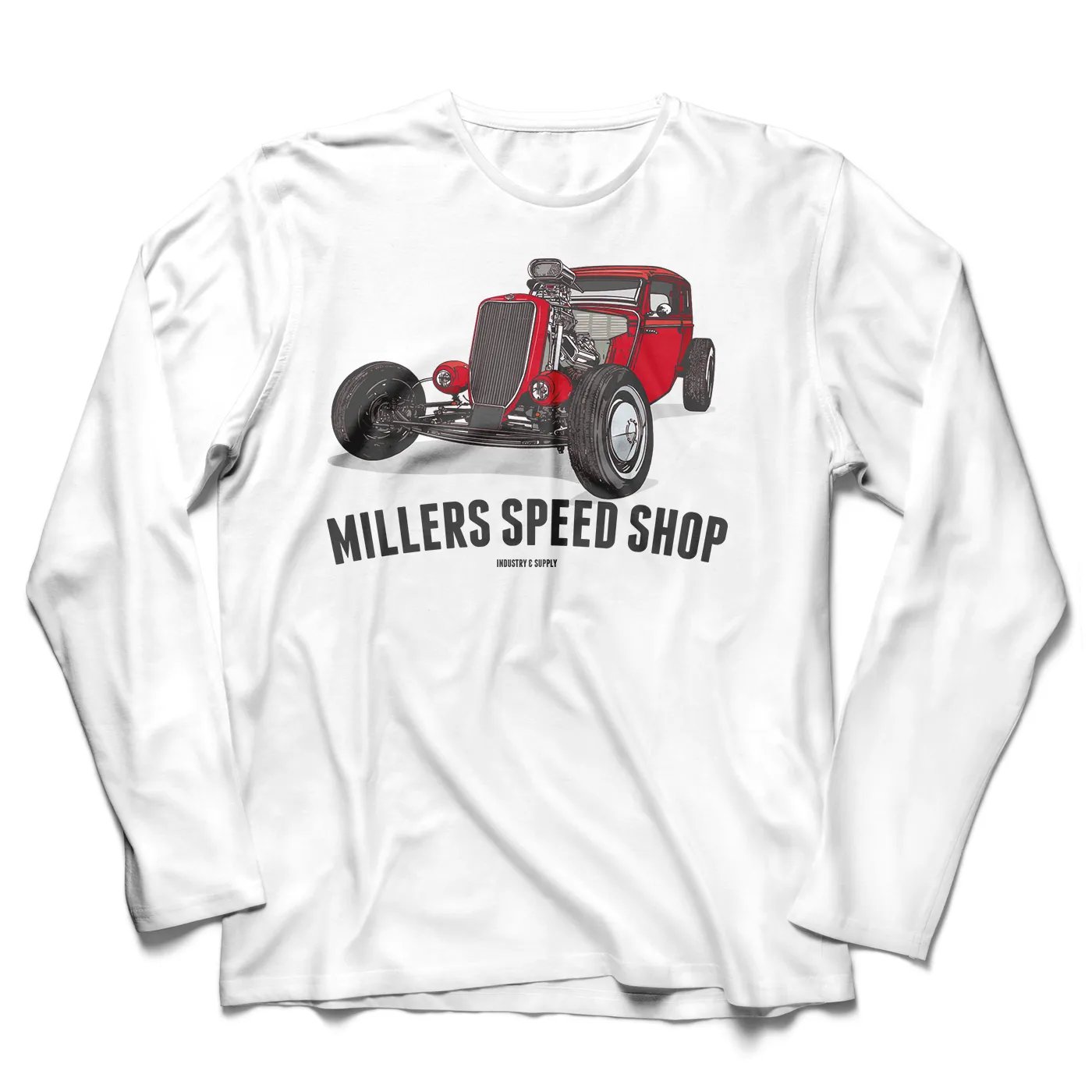 MILLERS SPEED SHOP LONG SLEEVE T-SHIRT