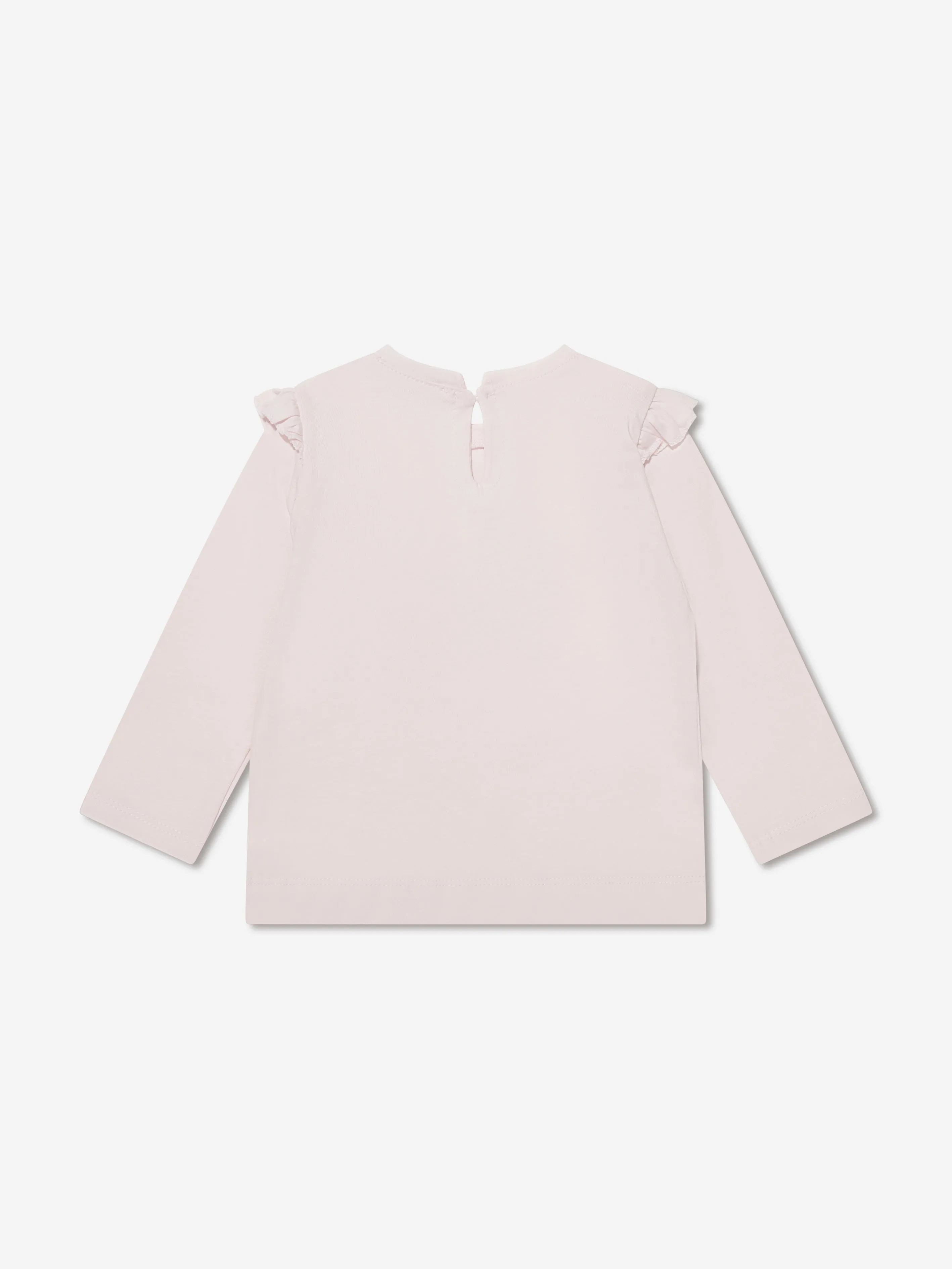 Monnalisa Baby Girls Long Sleeve Teddy T-Shirt in Pink