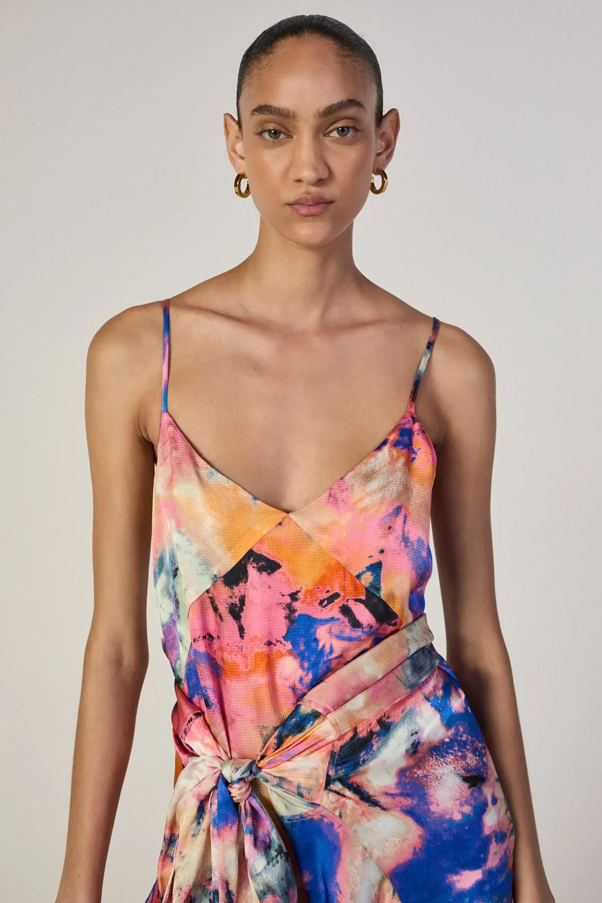 MULTICOLOUR SLIP DRESS