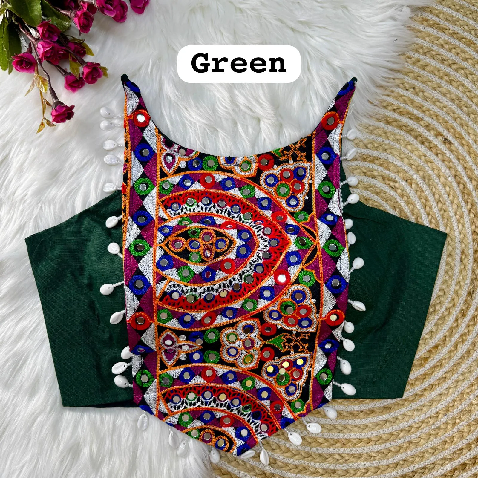 Navratri Traditional Garba Special Halter Neck Blouse For Women's