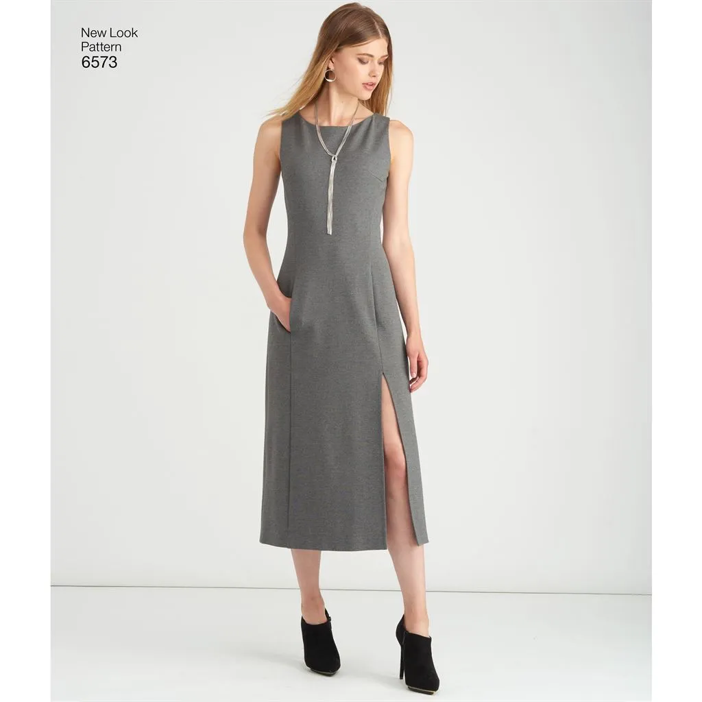 New Look Pattern 6573 Misses' Dress and Wrap