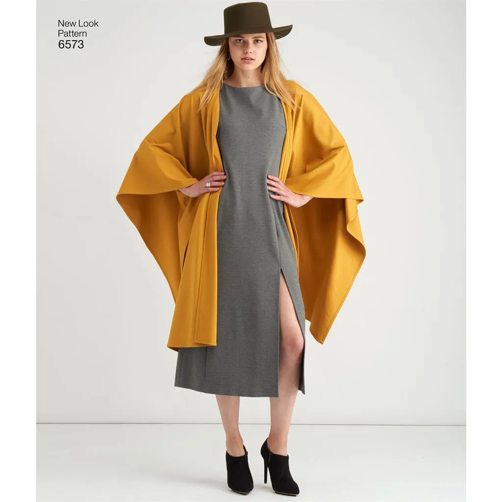 New Look Pattern 6573 Misses' Dress and Wrap