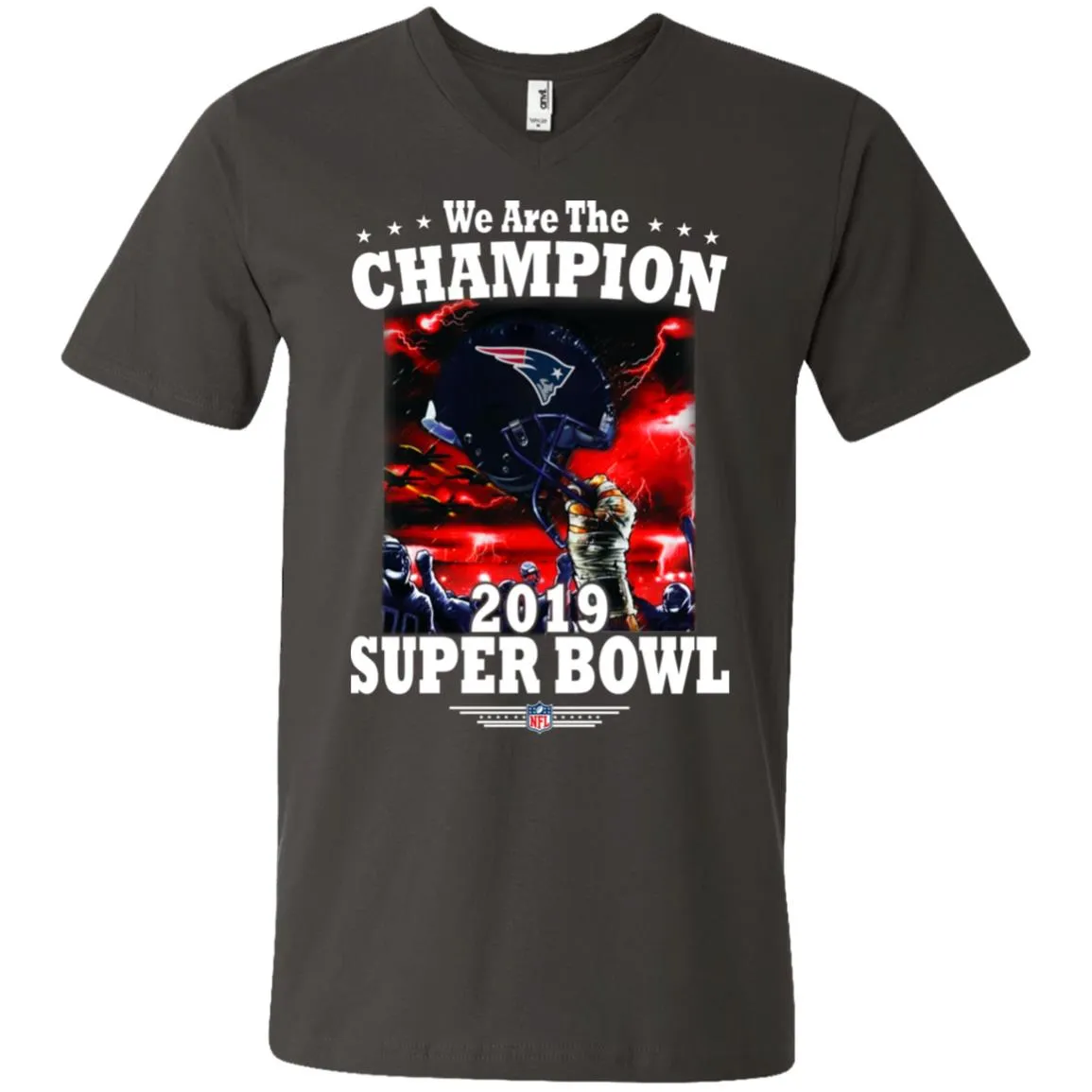 Nfl – New England Patriots We Are The Champion 2019 Super Bowl Football Men V-Neck T-Shirt