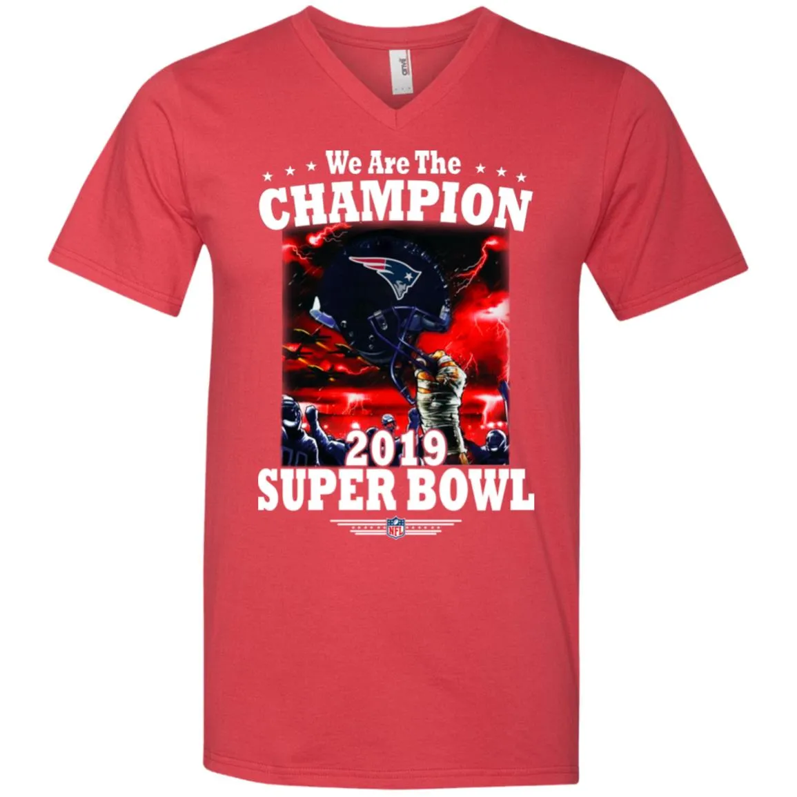 Nfl – New England Patriots We Are The Champion 2019 Super Bowl Football Men V-Neck T-Shirt
