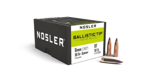 Nosler Ballistic Tip 6mm 90gr Hunting Projectiles - 50pk
