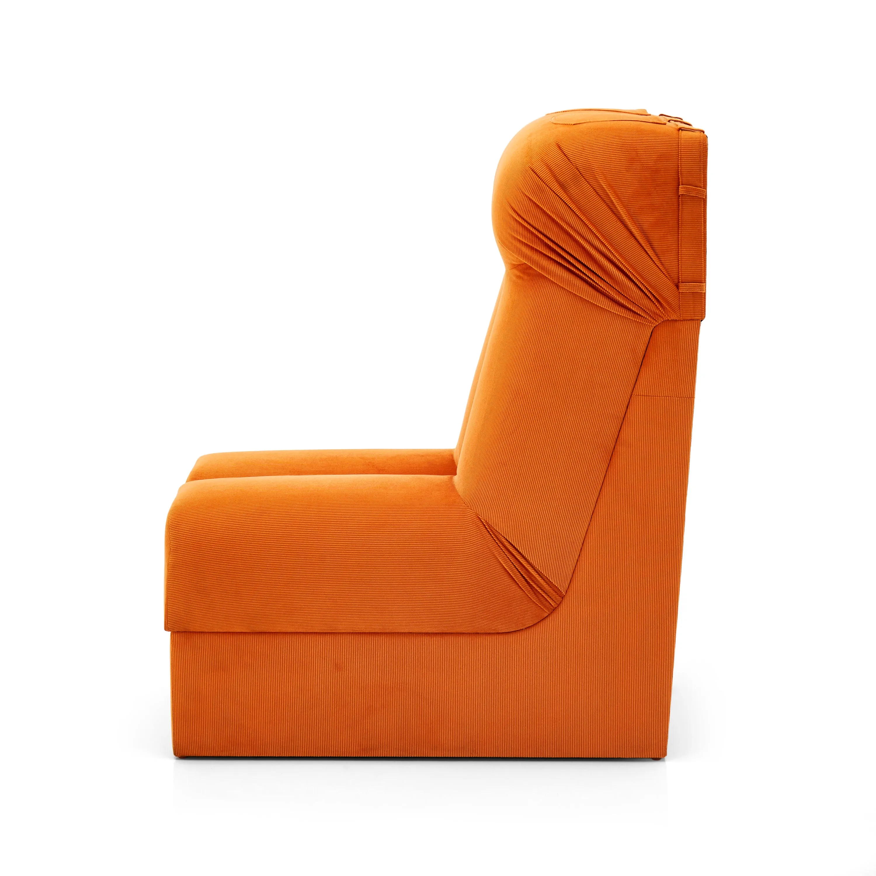 Orange Corduroy Pants Chair
