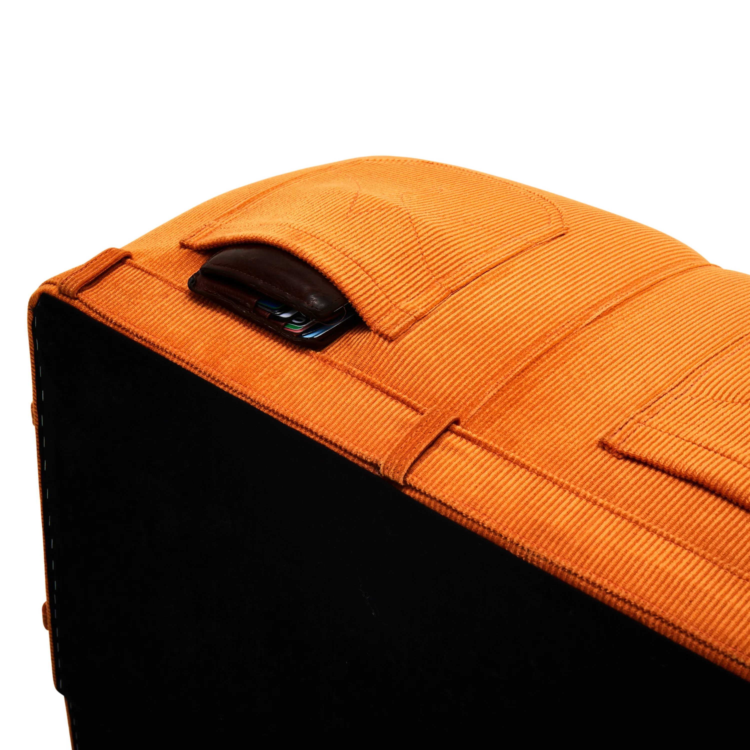 Orange Corduroy Pants Chair