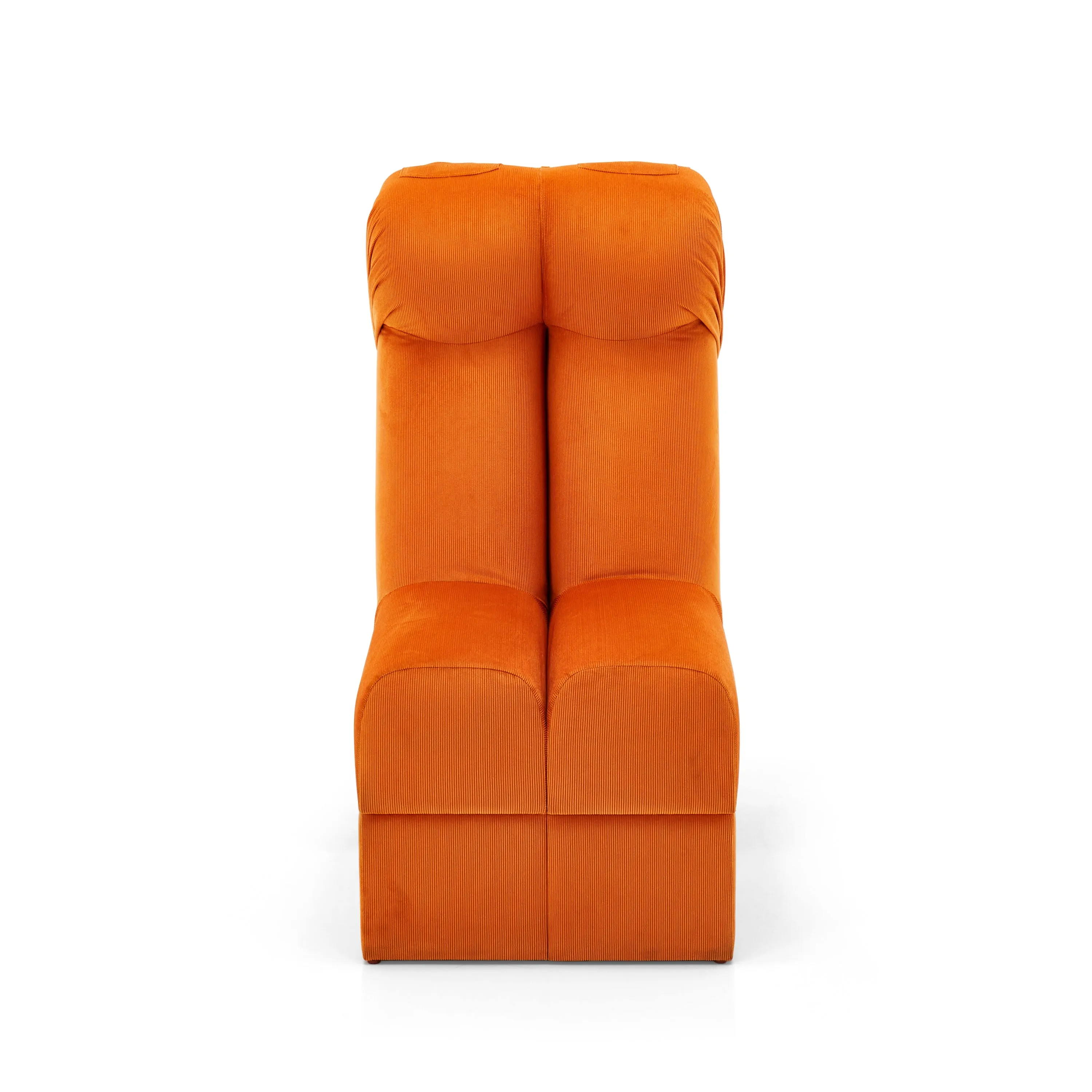 Orange Corduroy Pants Chair