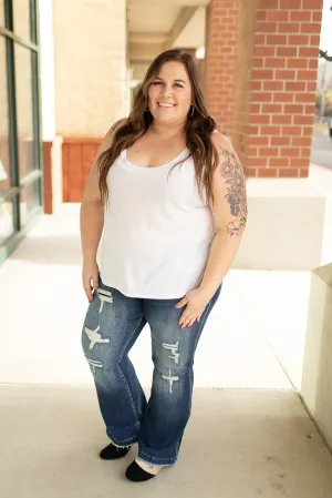 Paxton Destroyed Mid Rise Flare Jeans (1-22) - 31" Inseam