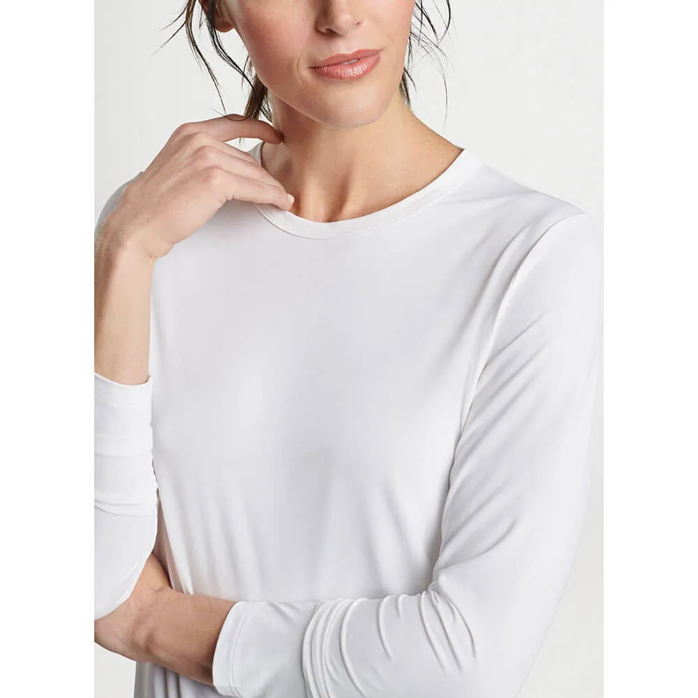 Peter Millar Women's Lightweight Long-Sleeve Sun T-Shirt - White