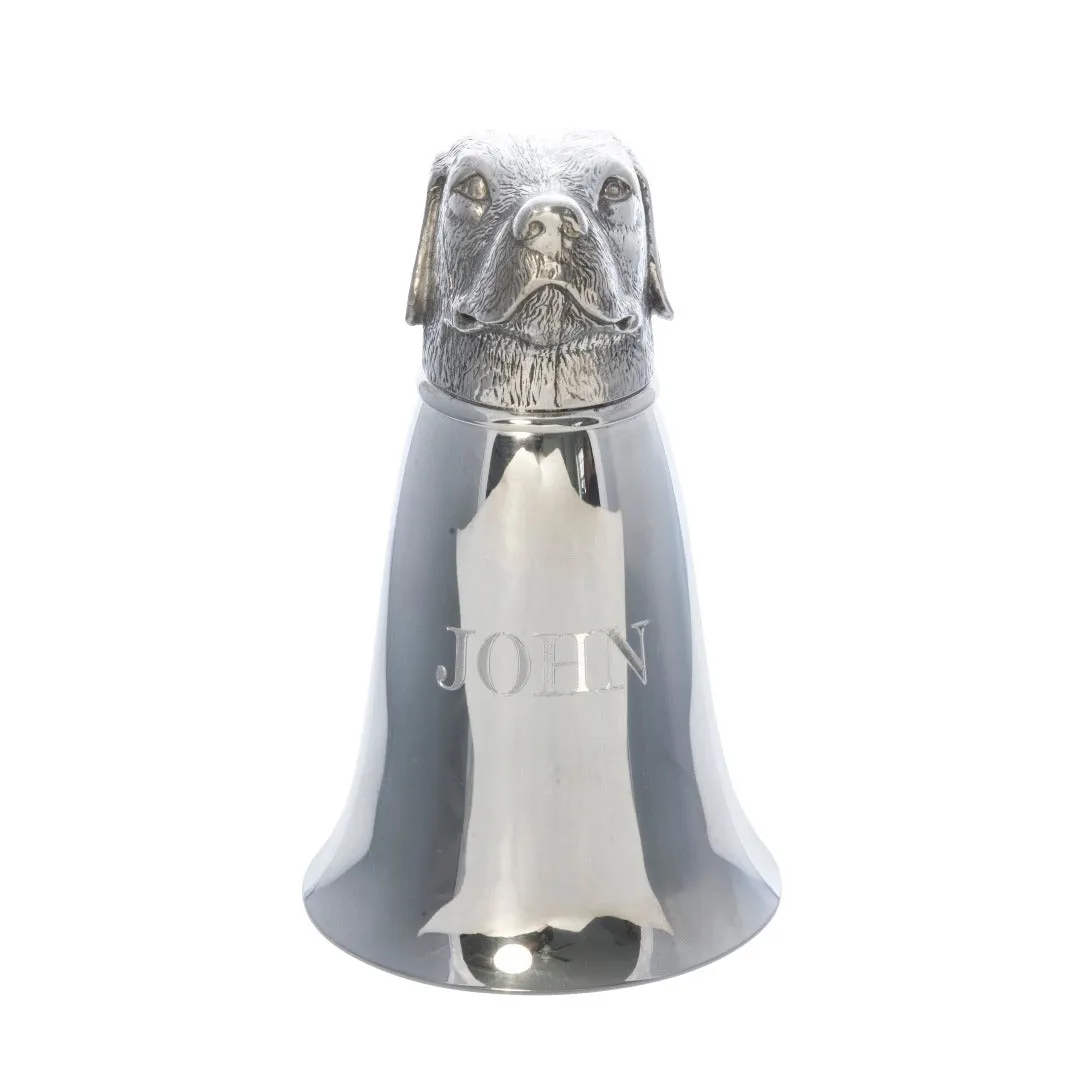 Pewter Lab Stirrup Cup 8oz