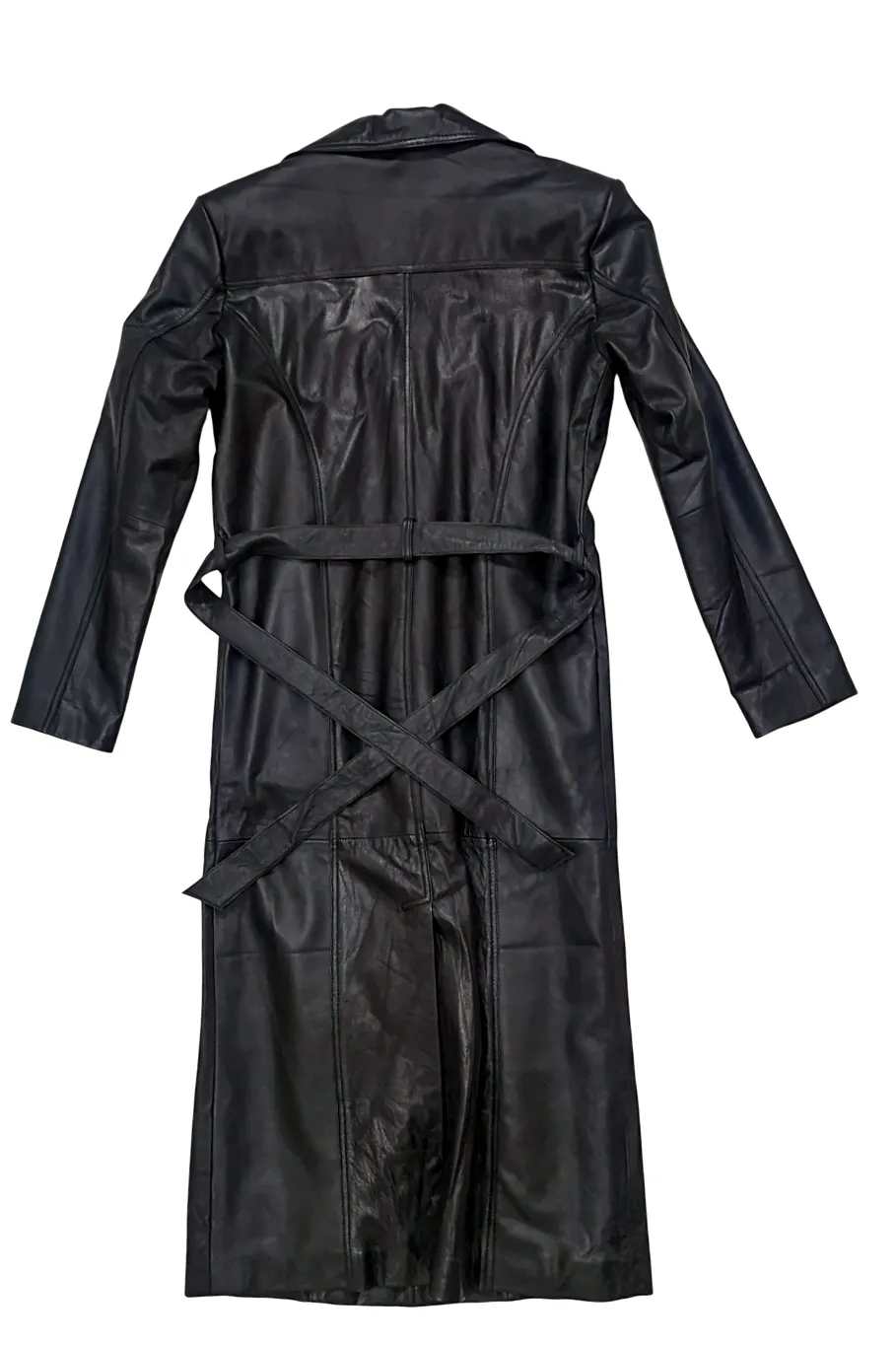 Point Leather Jacket Black Coat