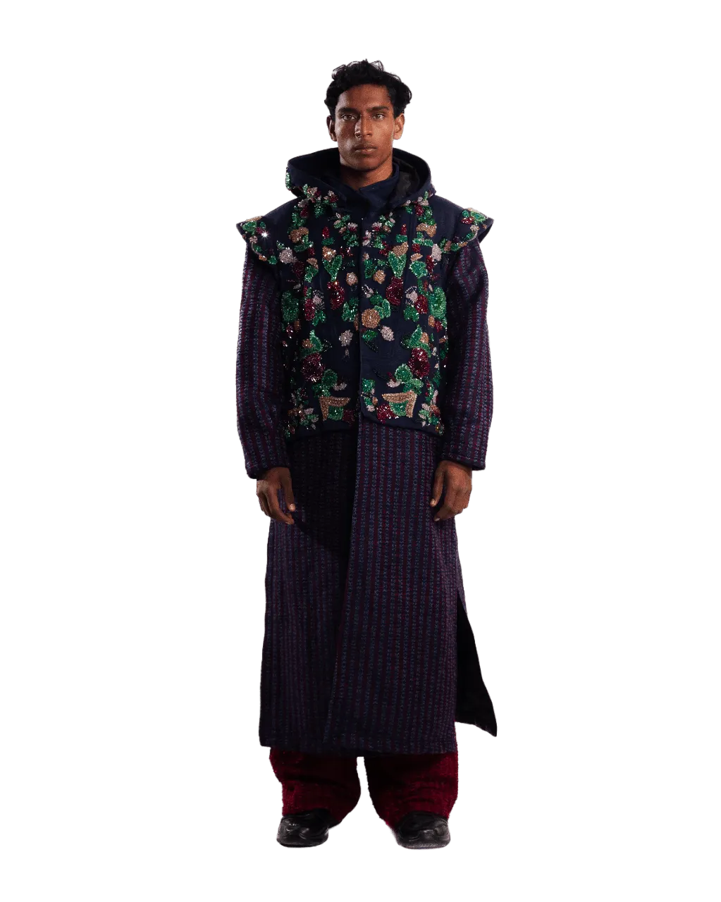 "LAHORE TO SOHO" HAND EMBROIDERED LONG COAT