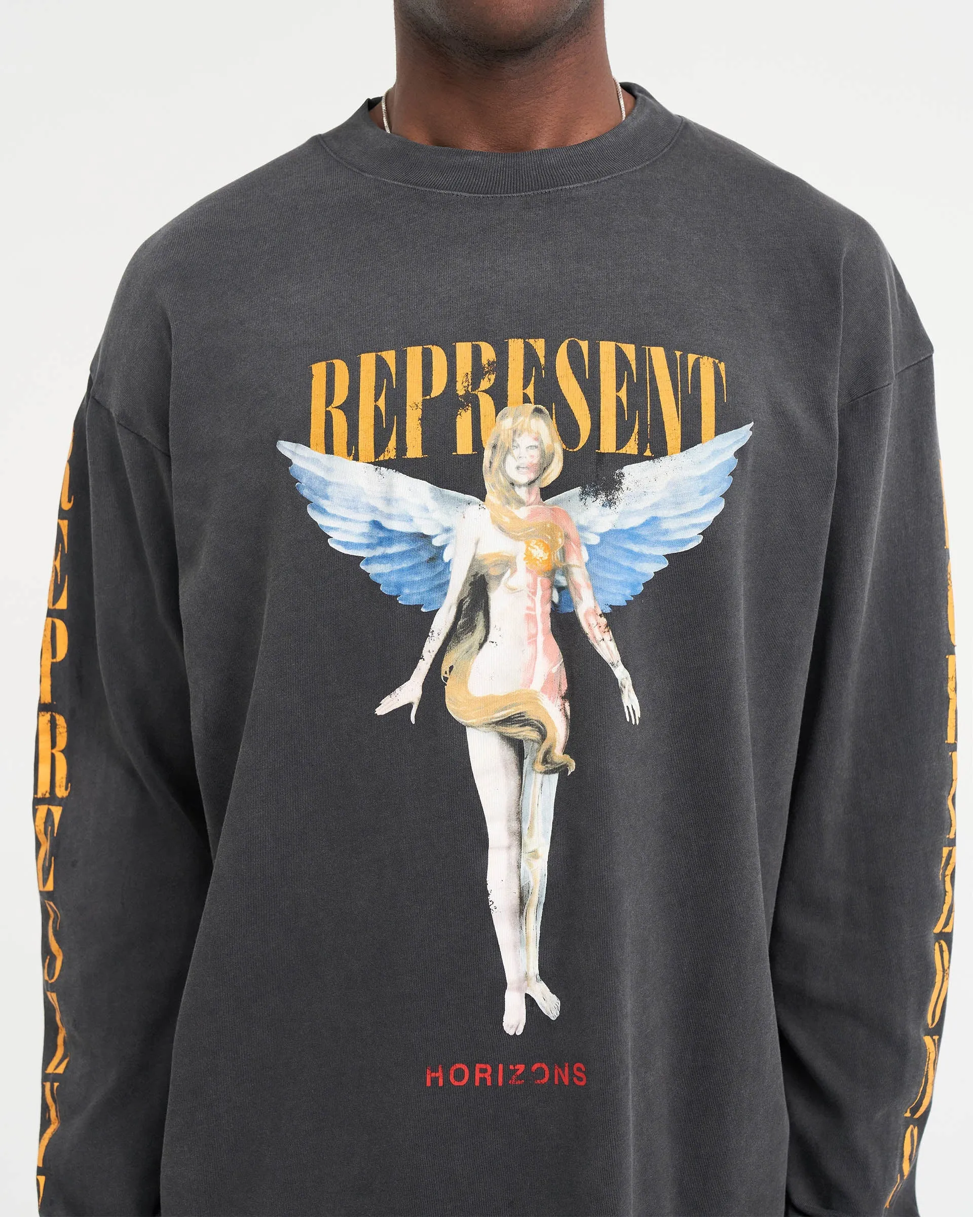 Reborn Long Sleeve T-Shirt - Aged Black