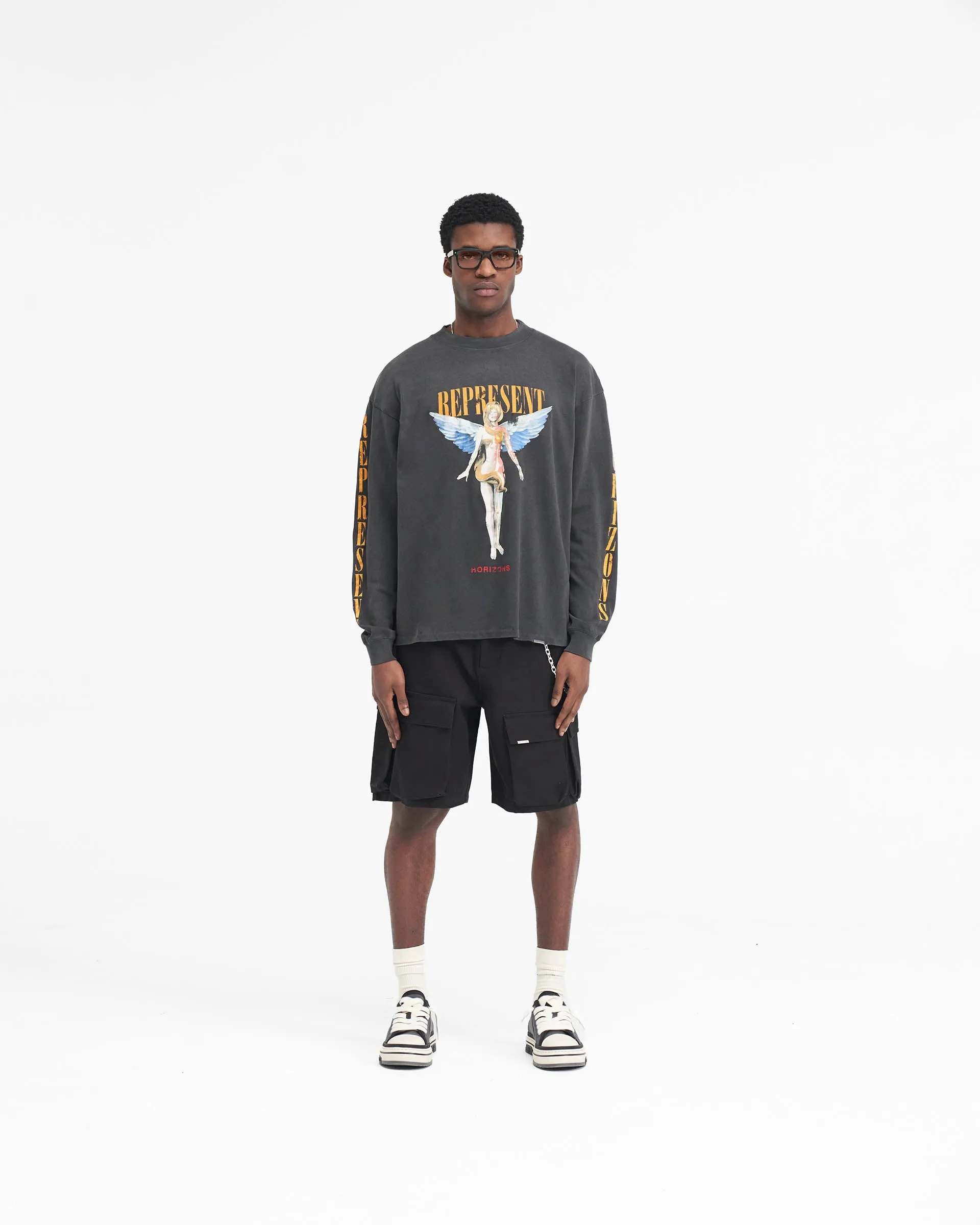 Reborn Long Sleeve T-Shirt - Aged Black
