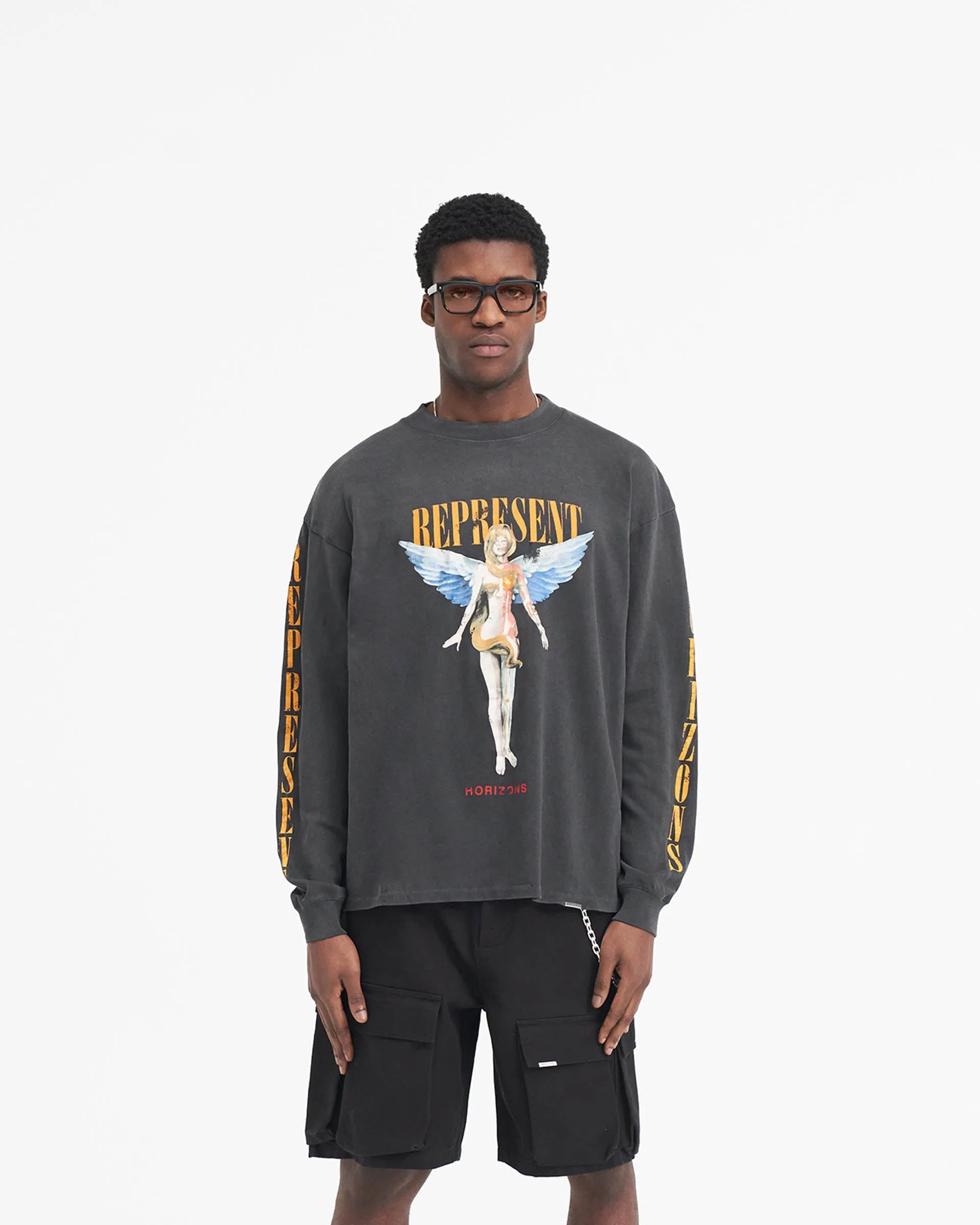 Reborn Long Sleeve T-Shirt - Aged Black