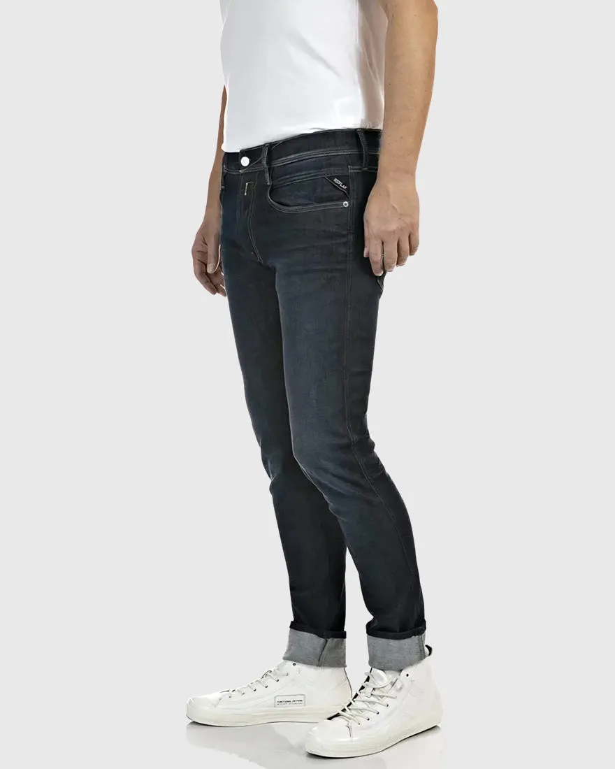REPLAY RRI10661M914Y DK-BLUE ANBASS HYPERFLEX JEANS