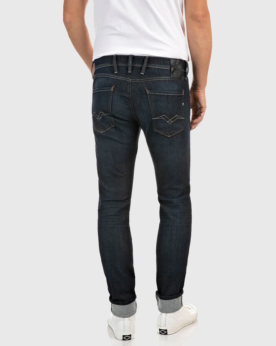 REPLAY RRI10661M914Y DK-BLUE ANBASS HYPERFLEX JEANS