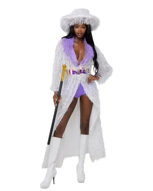 Roma 4PC High-Roller Lady Pimp Costume